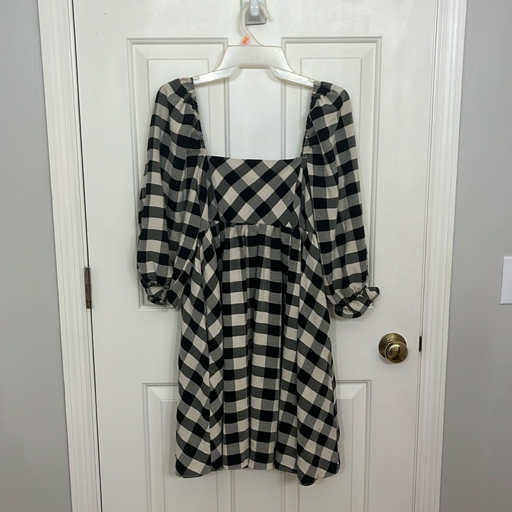 Ivy & Leo black checkered dress